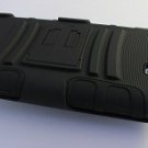 New Rugged Armor Hybrid Hard Case w/ Belt Clip Holster for Samsung Galaxy Note 2 II N7100 - Black