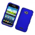 Hard Plastic Rubberized Snap On Case Cover for Samsung Galaxy Victory 4G LTE (Sprint) - Blue