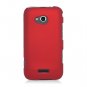 Hard Plastic Rubberized Snap On Case Cover for Samsung Galaxy Victory 4G LTE (Sprint) - Red