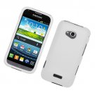 Hard Plastic Rubberized Snap On Case Cover for Samsung Galaxy Victory 4G LTE (Sprint) - White
