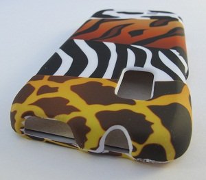 Hard Plastic Rubber Feel Design Case for Samsung Fascinate i500 - Mixed Animal