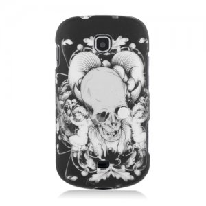 Hard Plastic Snap On Case Cover for Samsung Galaxy Stellar 4G i200 (Verizon) - Skull and Angels
