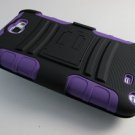 New Rugged Armor Hybrid Hard Case w/ Belt Clip Holster for Samsung Galaxy Note 2 II N7100 - Purple