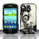 Hard Plastic Snap On Case Cover for Samsung Galaxy S Relay 4G T699 (T-Mobile) – Black Vines
