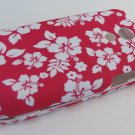Hard Plastic Rubber Feel Design Case for Samsung Epic 4G - Hawaiian Flowers
