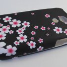Hard Plastic Rubber Feel Design Case for Samsung Epic 4G - Cherry Blossom