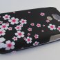 Hard Plastic Rubber Feel Design Case for Samsung Epic 4G - Cherry Blossom