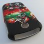 Hard Plastic Rubber Feel Design Case for Samsung Epic 4G - Heart and Skull