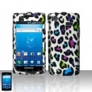 Hard Plastic Rubber Feel Design Case for Samsung Galaxy S Captivate i897 (AT&T) - Rainbow Leopard