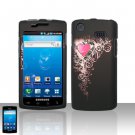 Hard Plastic Rubber Feel Design Case Cover for Samsung Galaxy S Captivate i897 (AT&T) - Royal Heart
