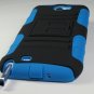 Rugged Armor Hybrid Hard Case w/ Belt Clip Holster for Samsung Galaxy Note 2 II N7100 - Sky Blue