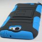 Rugged Armor Hybrid Hard Case w/ Belt Clip Holster for Samsung Galaxy Note 2 II N7100 - Sky Blue