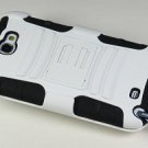 Rugged Armor Hybrid Hard Case w/ Belt Clip Holster for Samsung Galaxy Note 2 II N7100 - White