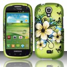 Hard Plastic Snap On Case Cover for Samsung Stratosphere 2 i415 (Verizon) - Flowers & Butterfly