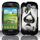 Hard Plastic Snap On Case Cover for Samsung Stratosphere 2 i415 (Verizon) - Ace of Spade Skull