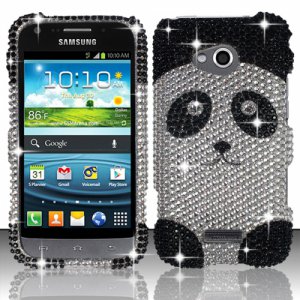 Hard Plastic Bling Case Cover for Samsung Galaxy Victory 4G LTE (Sprint) &acirc;�� Cute Panda Bear