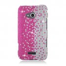 Hard Plastic Bling Case Cover for Samsung Galaxy Victory 4G LTE (Sprint) – Silver & Pink