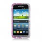 Hard Plastic Bling Case Cover for Samsung Galaxy Victory 4G LTE (Sprint) &acirc;�� Silver & Pink