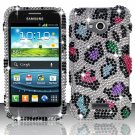 Hard Plastic Bling Case Cover for Samsung Galaxy Victory 4G LTE (Sprint) – Rainbow Leopard