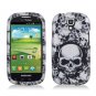 Hard Plastic Snap On Case Cover for Samsung Stratosphere 2 i415 (Verizon) - White Skull