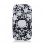 Hard Plastic Snap On Case Cover for Samsung Stratosphere 2 i415 (Verizon) - White Skull
