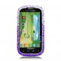 Hard Plastic Bling Snap On Case Cover for Samsung Stratosphere 2 i415 (Verizon) - Purple Waterfall