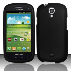 Hard Plastic Snap On Case Cover for Samsung Stratosphere 2 i415 (Verizon) - Black