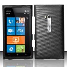 Hard Plastic Rubberized Snap On Design Case for Nokia Lumia 900 (AT&T) – Carbon Fiber