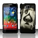 Hard Plastic Snap On Matte Design Case Motorola Droid RAZR Maxx HD (Verizon) – Spade Skull