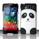 Hard Plastic Snap On Matte Design Case Motorola Droid RAZR Maxx HD (Verizon) – Cute Panda Bear