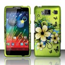 Hard Plastic Snap On Matte Design Case Motorola Droid RAZR Maxx HD (Verizon) – Flowers & Butterfly