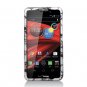 Hard Plastic Snap On Matte Design Case Cover Motorola Droid RAZR Maxx HD (Verizon) &acirc;�� White Skull