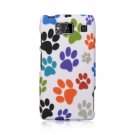 Hard Plastic Snap On Matte Design Case Cover Motorola Droid RAZR Maxx HD (Verizon) – Dog Paws
