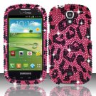 Hard Plastic Bling Snap On Case Cover for Samsung Stratosphere 2 i415 (Verizon) - Hot Pink Leopard