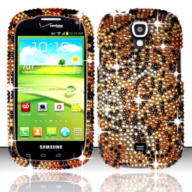 Hard Plastic Bling Snap On Case Cover for Samsung Stratosphere 2 i415 (Verizon) - Golden Cheetah