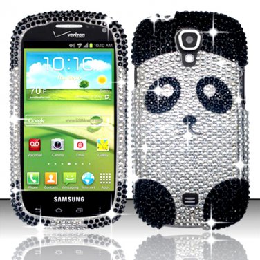 Hard Plastic Bling Snap On Case Cover for Samsung Stratosphere 2 i415 (Verizon) - Cute Panda Bear