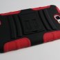 Rugged Armor Hybrid Hard Case w/ Belt Clip Holster for Samsung Galaxy Note 2 II N7100 - Red