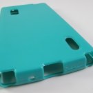 Turquoise Soft TPU Gel Skin Case Cover for LG Optimus G E970 (AT&T) + Screen Protector