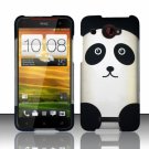 Hard Plastic Snap On Case Cover for HTC Droid DNA 6435 (Verizon) - Cute Panda Bear