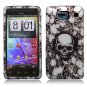 Hard Plastic Snap On Case Cover for Motorola Droid RAZR HD XT926 (Verizon) - White Skull