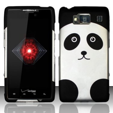 Hard Plastic Snap On Case Cover for Motorola Droid RAZR HD XT926 (Verizon) - Cute Panda Bear
