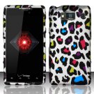 Hard Plastic Snap On Case Cover for Motorola Droid RAZR HD XT926 (Verizon) - Rainbow Leopard