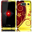 Hard Plastic Snap On Case Cover for Motorola Droid RAZR HD XT926 (Verizon) - Elegance Swirl