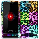 Hard Plastic Snap On Case Cover for Motorola Droid RAZR HD XT926 (Verizon) - Colorful Leopard