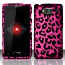 Hard Plastic Snap On Case Cover for Motorola Droid RAZR HD XT926 (Verizon) - Hot Pink Leopard