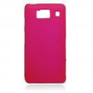 Hard Plastic Snap On Case Cover for Motorola Droid RAZR HD XT926 (Verizon) - Hot Pink