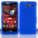 Soft Silicone Rubber Skin Case Cover for Motorola Droid RAZR M 4G LTE XT907 (Verizon) – Blue