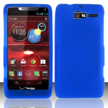 Soft Silicone Rubber Skin Case Cover for Motorola Droid RAZR M 4G LTE XT907 (Verizon) &acirc;�� Blue
