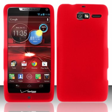 Soft Silicone Rubber Skin Case Cover for Motorola Droid RAZR M 4G LTE XT907 (Verizon) &acirc;�� Red