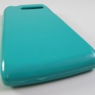 Turquoise Soft TPU Gel Skin Case Cover for Motorola Droid RAZR M 4G LTE XT907 (Verizon) + LCD Guard